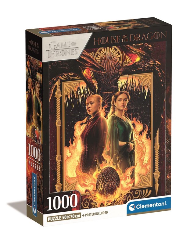 Clementoni Puzzle HQC House of Dragon 1000 pieces 2D Puzzles