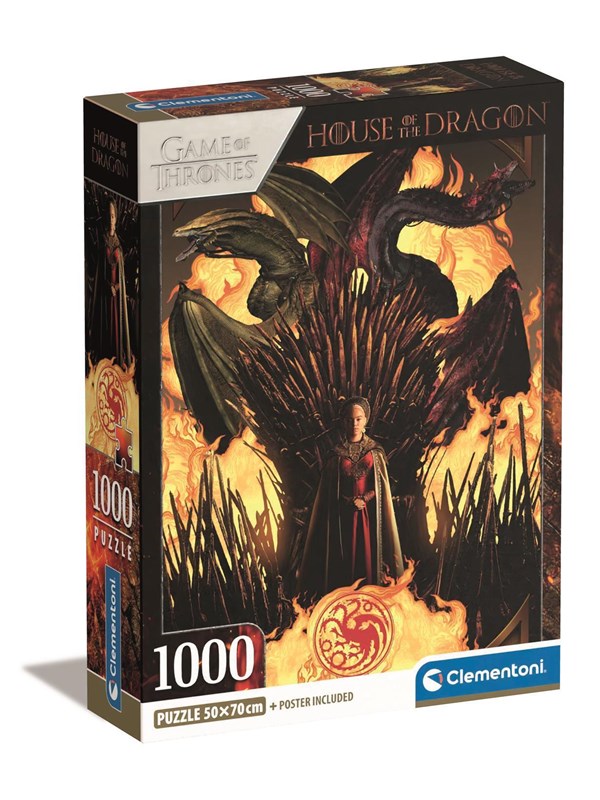 Clementoni Puzzle HQC House of Dragon 1000 pieces 2D Puzzles