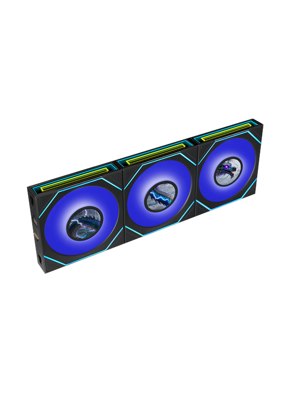 Lian Li UNI FAN SLINF LCD FLEX 120 (3-pack) - Gehäuselüfter - 120mm - Schwarz mit RGB LED - 30 dBA