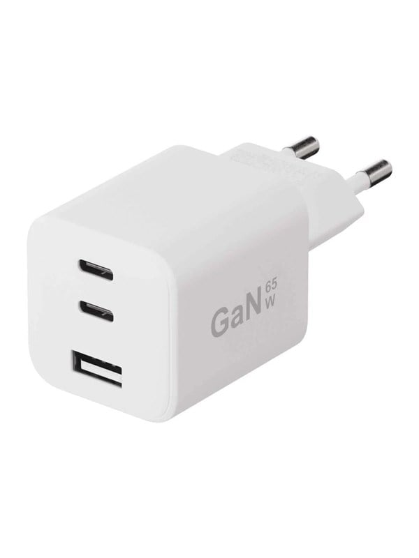X2O 65W Tripple Home Charger USB-CCA GaN - White