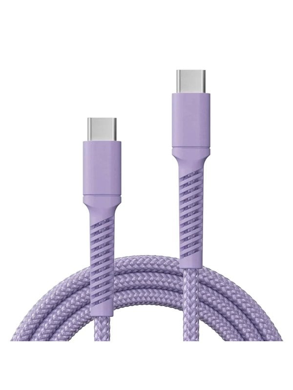 X2O Longlife 100W USB-CC cable 2M - Lavender