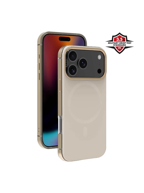 X2O Mag Metal Cover Apple iPhone 18 Pro17 Pro - BeigeGold
