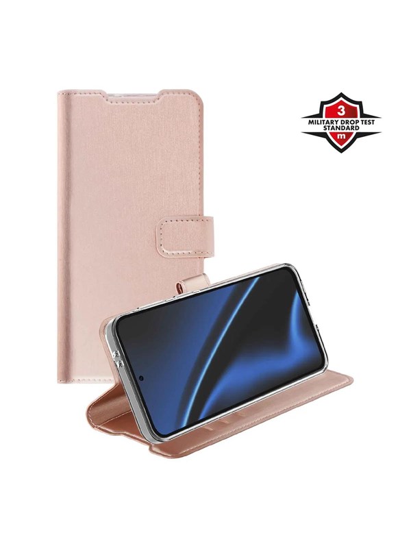 X2O Classic Wallet Samsung Galaxy A57 5G - Rose Gold