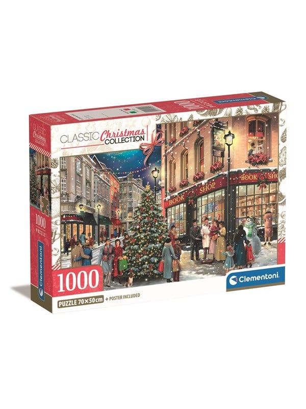 Clementoni HQC Jigsaw Puzzle A Christmas Stroll 1000 pieces 2D Puzzles