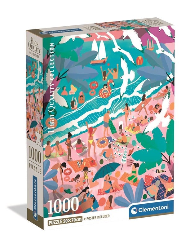 Clementoni HQC Sunday at the Beach Jigsaw Puzzle 1000 pieces 2D Puzzles