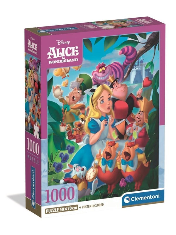 Clementoni HQC Disney Alice in Wonderland Jigsaw Puzzle 1000 pieces 2D Puzzles