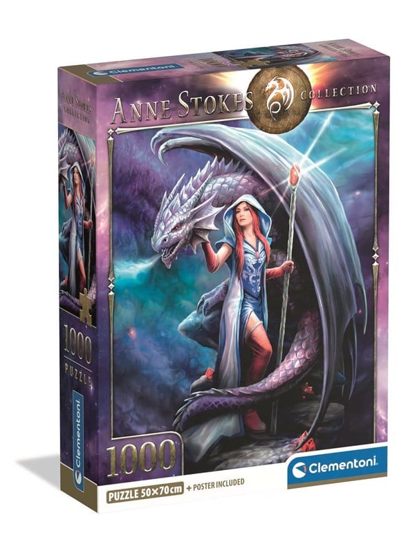 Clementoni Puzzle Anne Stokes - Dragon mage 1000-teilig 2D Puzzles