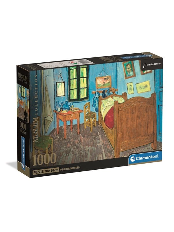 Clementoni Muse dOrsay Jigsaw Puzzle Bedroom in Arles 1000 pieces 2D Puzzles