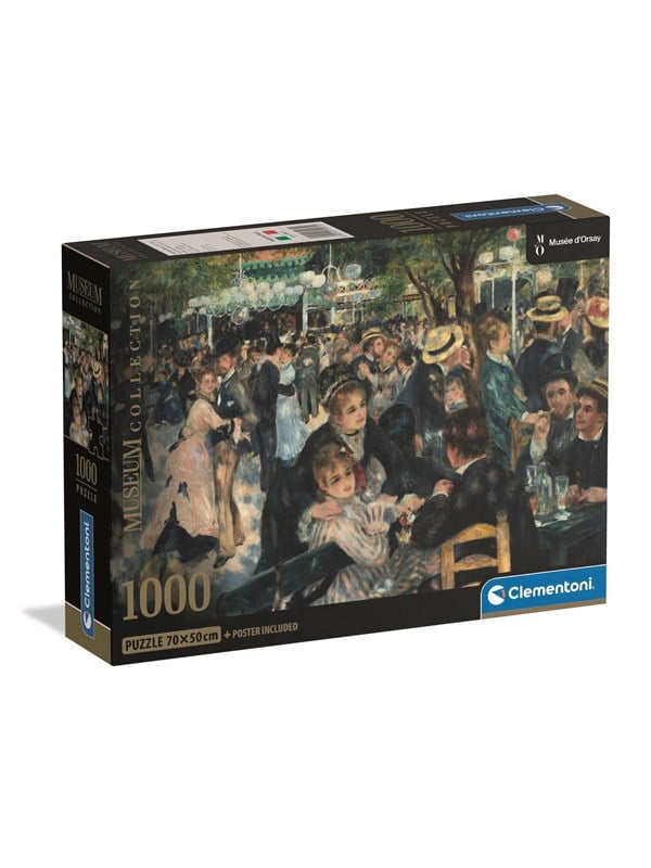 Clementoni Muse dOrsay  Bal du Moulin Jigsaw Puzzle 1000 pieces 2D Puzzles
