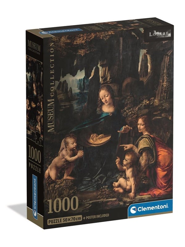 Clementoni Louvre Museum Virgin of the Rocks Jigsaw Puzzle 1000 pieces 2D Puzzles