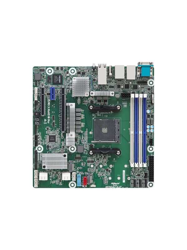 ASRock Rack X570D4U-2L2TBCM - motherboard - micro ATX - Socket AM4 - Mainboard - AMD X570 - AMD AM4 - DDR4 RAM - Micro-ATX
