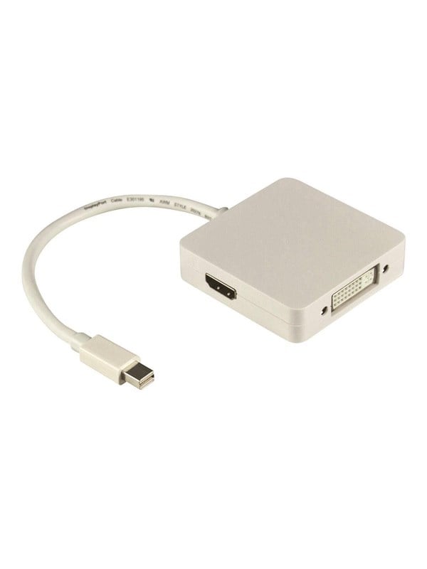 Deltaco DP-MULTI1 - adapter - DisplayPort  HDMI  DVI - 20 cm