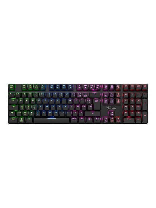 Sharkoon PureWriter RGB - keyboard - French - black Input Device - Tastatur - Franzsisch - Schwarz