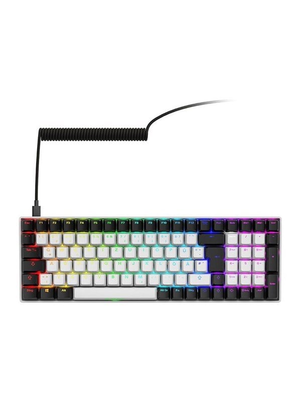 Sharkoon SKILLER SGK50 S2 - keyboard - 96 - QWERTZ - German - white Input Device - Gaming Tastatur - 96 - Deutsch - Weiss