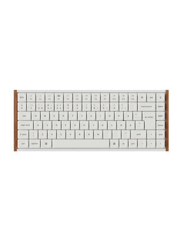 Keychron K3 Ultra SE 75% 8K Keychron Milk POM Brown - Gaming Tastatur (TKL) - 75% - Nordic ISO - Weiss