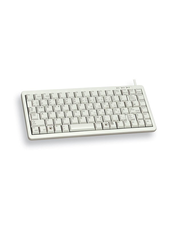 Cherry Compact-Keyboard G84-4100 - keyboard - German - light grey Input Device - Tastatur - Deutsch - Grau