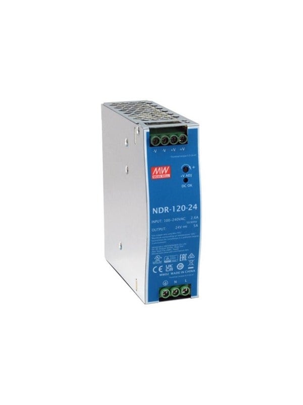 LevelOne POW-2442 - power supply - 24 V DC industrial universal fanless -20 to 70 C DC OK relay - 120 watt Netzteile - 120 Watt - 80 Plus
