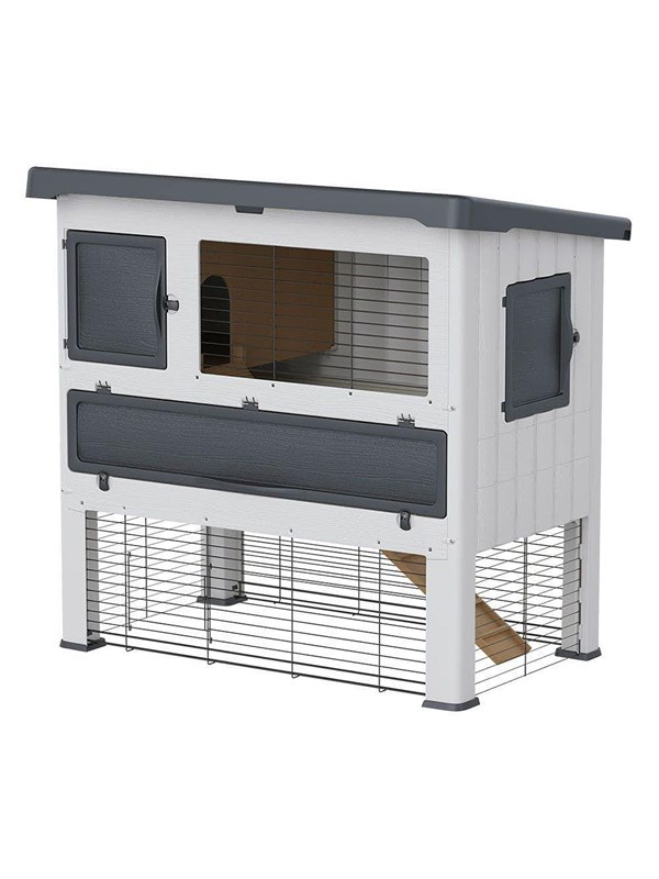 Ferplast Grand Lodge 120 Rabbit Hutch Grey