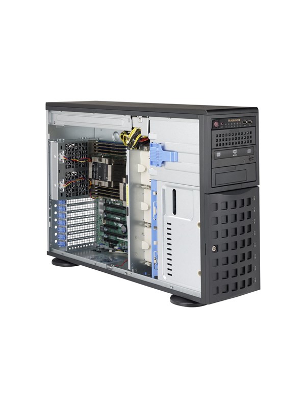 Supermicro SC745 BAC-R1K23B-SQ - Gehuse - Tower - Schwarz
