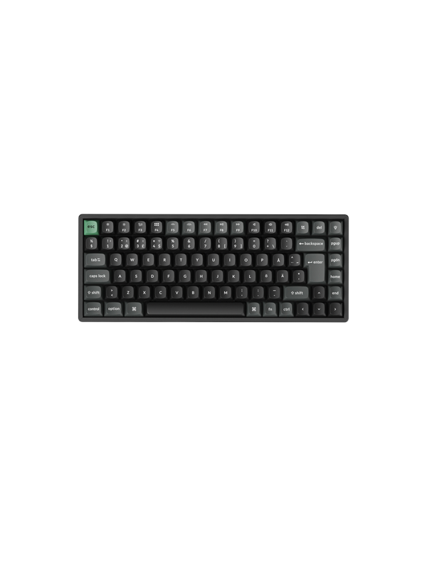 Keychron K2 Ultra 75% 8K Keychron Apex Red - Gaming Tastatur (TKL) - 75% - Nordic ISO - Schwarz