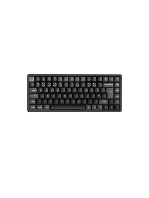 Keychron K2 Ultra 75% 8K Keychron Apex Brown - Gaming Tastatur (TKL) - 75% - Nordic ISO - Schwarz