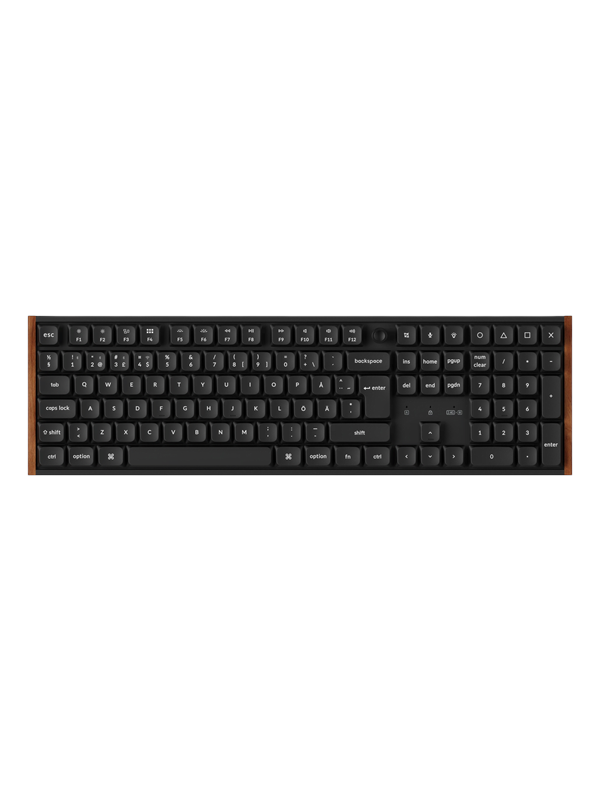 Keychron K5 Ultra SE 100% 8K Keychron Milk POM Red - Gaming Tastatur - Full-Size - Nordic ISO - Schwarz