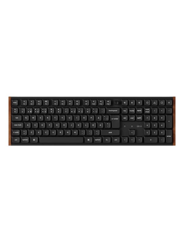 Keychron K5 Ultra SE 100% 8K Keychron Milk POM Brown - Gaming Tastatur - Full-Size - Nordic ISO - Schwarz