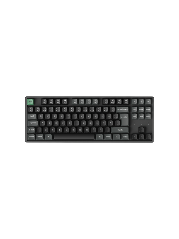 Keychron K8 Ultra 80% 8K Keychron Apex Red - Gaming Tastatur (TKL) - 80% - Nordic ISO - Schwarz