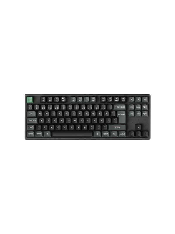 Keychron K8 Ultra 80% 8K Keychron Apex Brown - Gaming Tastatur (TKL) - 80% - Nordic ISO - Schwarz