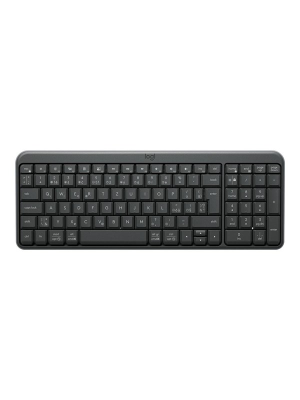 Logitech K250 - keyboard - QWERTZ - Czech - graphite Input Device - Tastatur - Tschechisch - Schwarz
