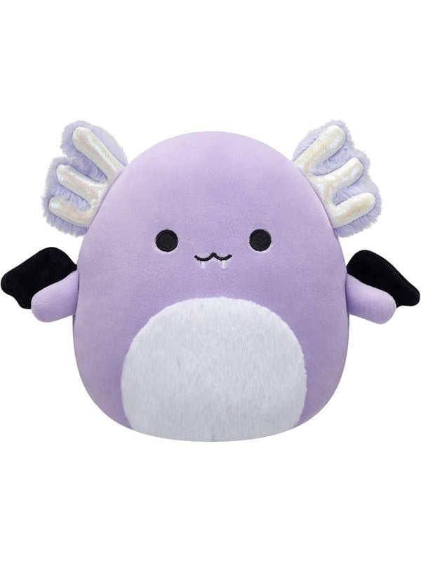 Squishmallows Haloween - Monica the Purple Axolotl with Bat Wings