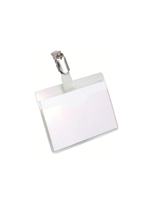 DURABLE name badge holder - for 60 x 90 mm - transparent pack of 25