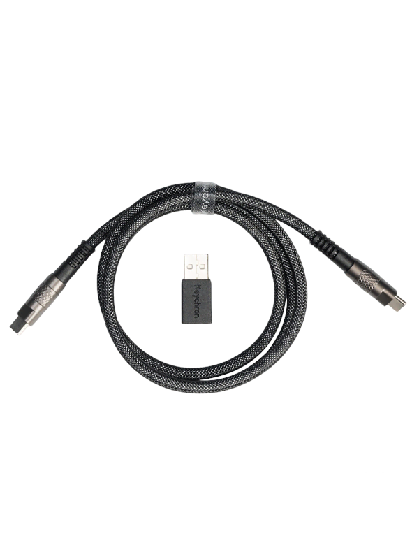 Keychron Doppelt ummanteltes Geek USB 8K-Kabel Black - Tastaturkabel - Schwarz