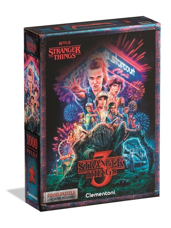 Clementoni Stranger Things  Season 3 Jigsaw Puzzle 1000 pieces 2D Puzzles