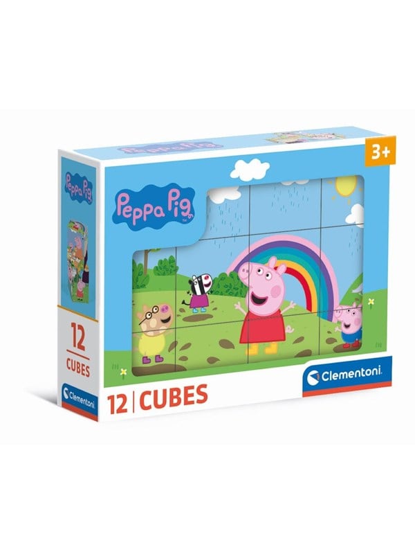 Clementoni Peppa Pig puzzle 12 cubes Block