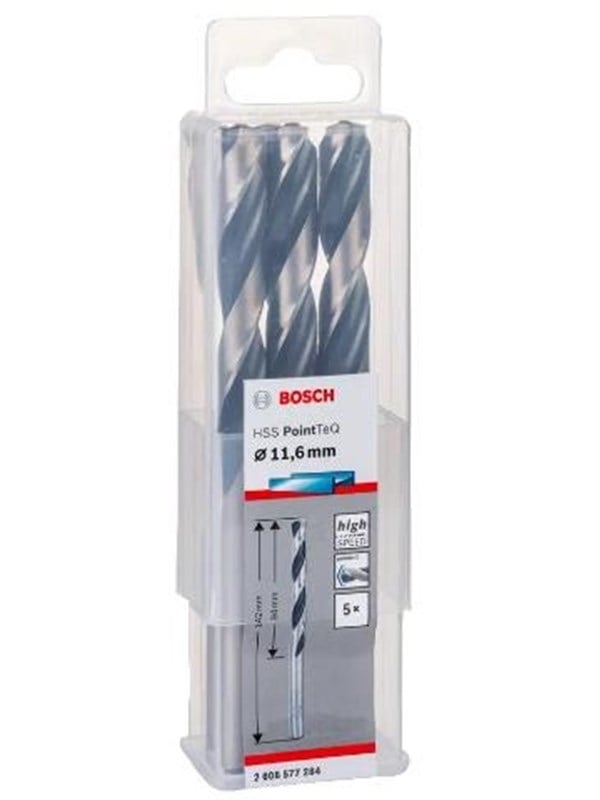 Bosch HSS PointTeQ Drill Bit 116 mm 5 pcs