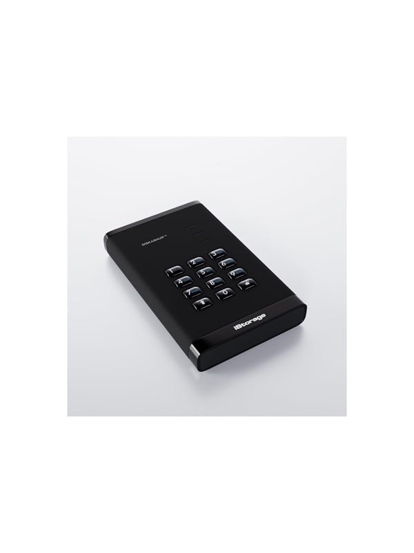 iStorage diskAshur - hard drive - 2 TB - USB 32 Gen 1 - TAA Compliant - Extern Festplatte - 2TB - Schwarz