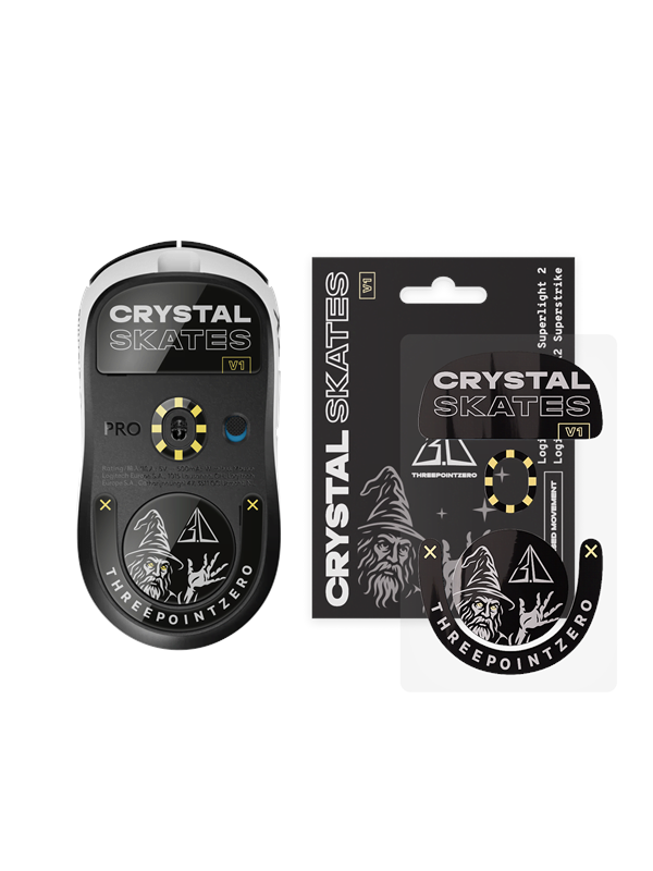 Threepointzero Crystal Skates - for Logitech G Pro X Superlight 2 & Superstrike