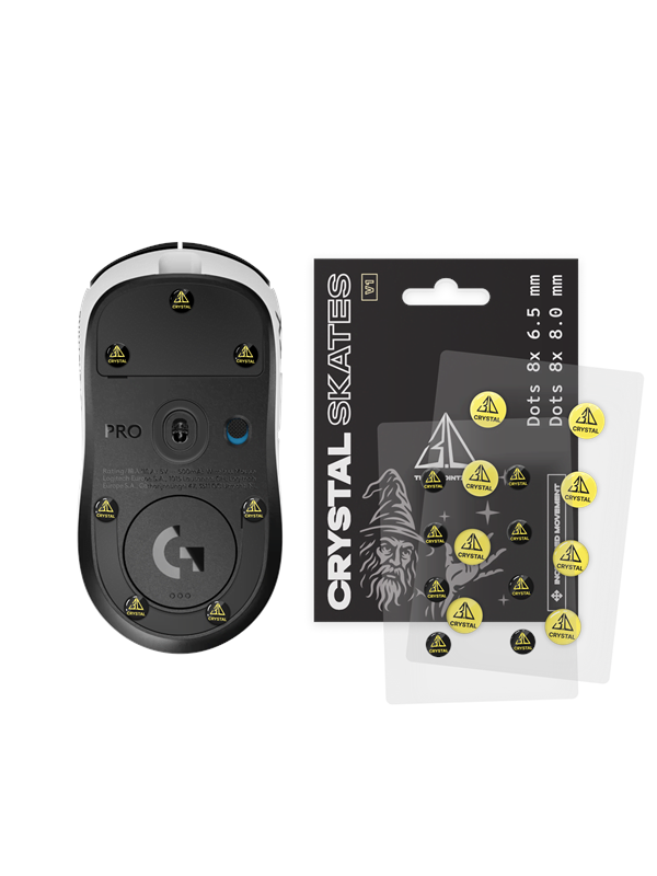 Threepointzero Crystal Skates - Universal Dots - 8x 65mm  8x 80mm