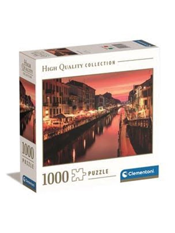 Clementoni Puzzle Square Box Milan Canals 1000-teilig 2D Puzzles