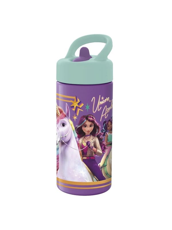 Unicorn Academy UNICORN ACADEMY 410 ml Trinkflasche mit Trinkhalm