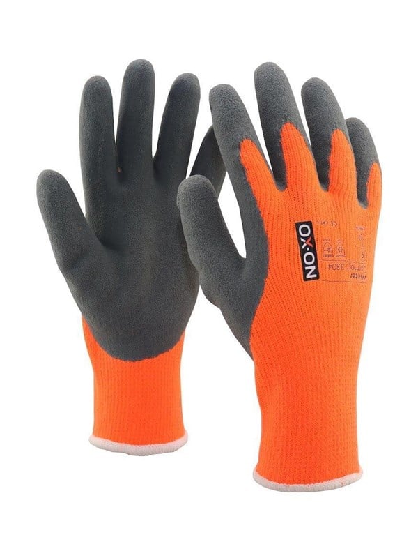 OX-ON Comfort 3304 Winterhandschuh schwarzorange - Gr 9