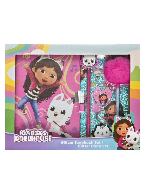 Gabbys Dollhouse Glitzer-Tagebuch-Set