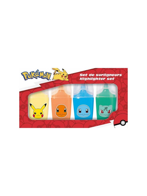 Pokemon POKMON Highlighter 4 pcs