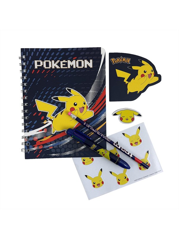 Pokemon Pokmon 6-teiliges Schreibset mit A5-Notizbuch