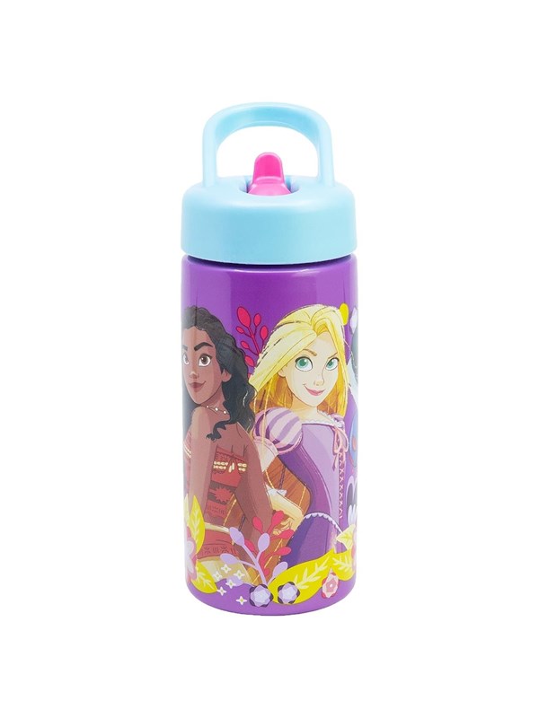 Disney Princess 410 ml Trinkflasche mit Trinkhalm