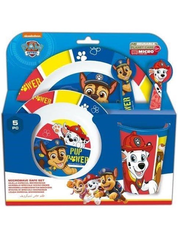 Paw Patrol PAW Patrol 5-teiliges Mikrowellen-Geschirrset