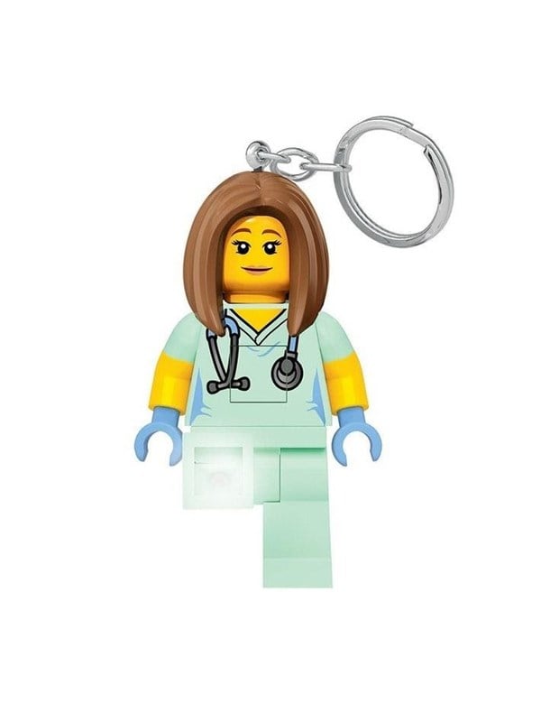 LEGO Nurse key chain with LED light