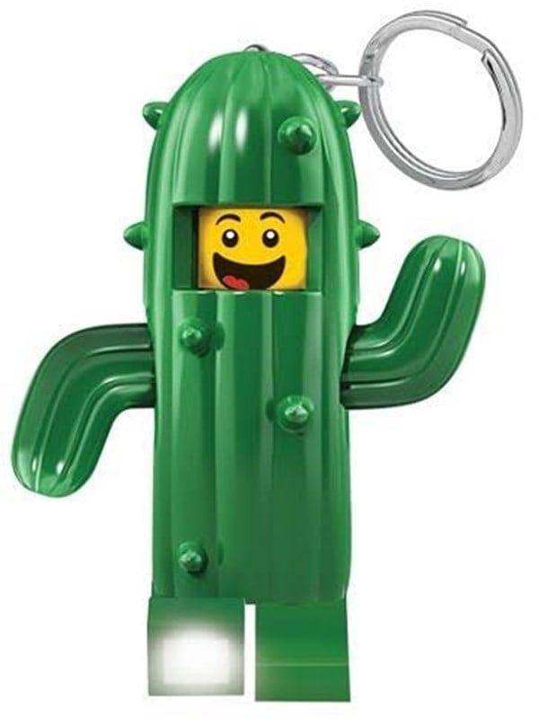 LEGO Iconic Cactus Schlüsselanhänger LED-Taschenlampe Spielzeuge Geschenke für Kinder - 76 mm große Figur (KE181) - 2 CR2025 Batterien enthalten