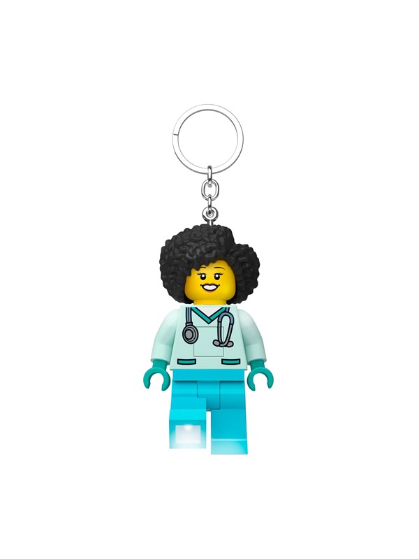 LEGO ICONIC Dr Flieber Keychain wLED light